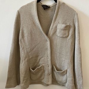 Vintage tan cardigan sweater